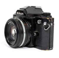 Image 3 of Nikon FM2 35mm SLR Film Camera with various lenses (CHROME/BLACK)