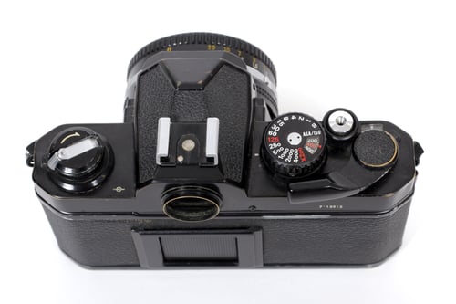 Image of Nikon FM2 35mm SLR Film Camera with 50mm F1.8 lens (CHROME/BLACK)