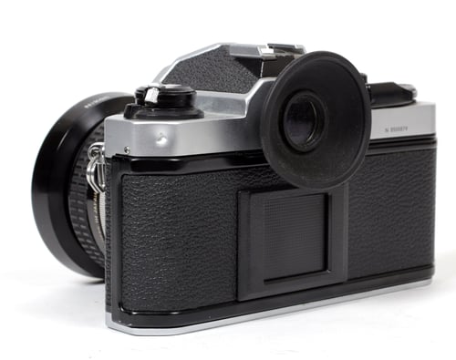 Image of Nikon FM2 35mm SLR Film Camera with 50mm F1.8 lens (CHROME/BLACK)