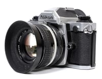 Image 13 of Nikon FM2 35mm SLR Film Camera with various lenses (CHROME/BLACK)
