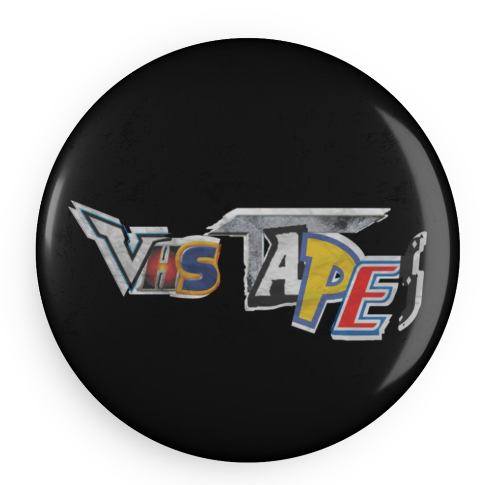 VHS TAPES Button Magnet, Round