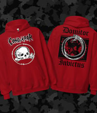 Conqueror / Domitor Invictus / Red Hooded Sweatshirt 