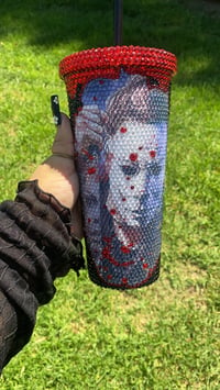 Image 1 of Michael Myers Rhinestone Tumbler 