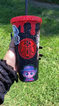 Image 1 of Horror Cuties Rhinestone Tumbler