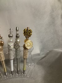 Image 3 of Silver and Gold Beaded Pens