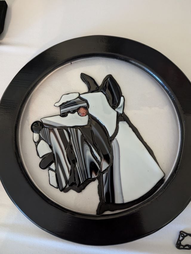 Image of Fused Glass Schnauzer 