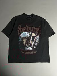 Image 1 of RATHER DIE STANDING OVERSIZED TEE IN BLACK