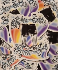 Image 2 of Higher the Sock PRIDE Sticker