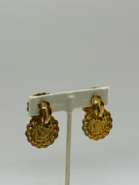 Image 4 of Vintage Givenchy White Resin Earrings