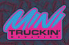 Blue & Pink 2X3 Mini Truckin' Magazine Logo Banner