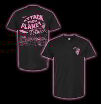 Image 1 of Attack From Planet Tiki Terror T-shirt (front and back)