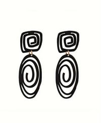 Image 2 of Geometric Black Swirl