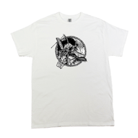 Honey Spider Wall Of Skulls Tee (White)