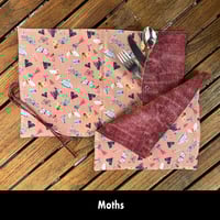 Image 5 of 15"x10" Travel Placemat with 10" Luncheon Napkin - Set 1 Options