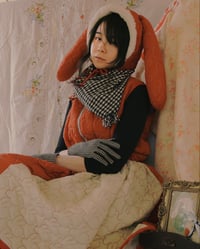 Image 2 of La Modiste: Quilted Red Rabbit Hat