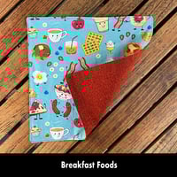 Image 6 of 15"x10" Travel Placemat with 10" Luncheon Napkin - Set 2 Options