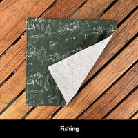 Image 12 of 15"x10" Travel Placemat with 10" Luncheon Napkin - Set 2 Options