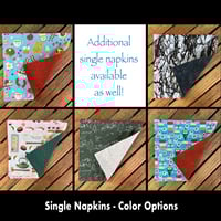 Image 2 of 15"x10" Travel Placemat with 10" Luncheon Napkin - Set 2 Options