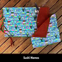 Image 13 of 15"x10" Travel Placemat with 10" Luncheon Napkin - Set 2 Options