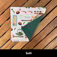 Image 10 of 15"x10" Travel Placemat with 10" Luncheon Napkin - Set 2 Options