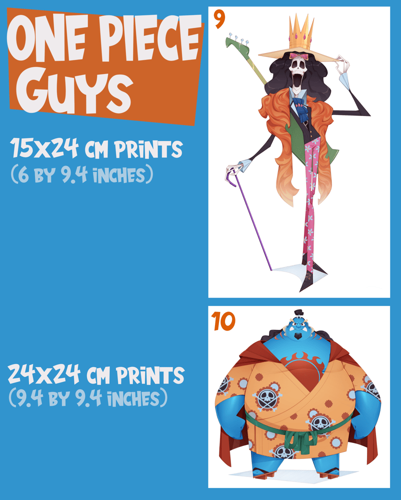 Image of One Piece Guys (individual Prints)