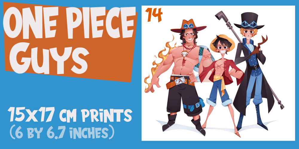 Image of One Piece Guys (individual Prints)