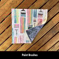 Image 6 of 15"x10" Travel Placemat with 10" Luncheon Napkin - Set 3 Options