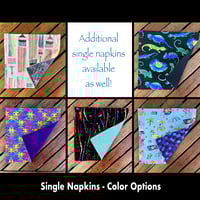 Image 2 of 15"x10" Travel Placemat with 10" Luncheon Napkin - Set 3 Options
