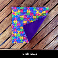 Image 10 of 15"x10" Travel Placemat with 10" Luncheon Napkin - Set 3 Options