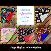 Image 2 of 15"x10" Travel Placemat with 10" Luncheon Napkin - Set 4 Options