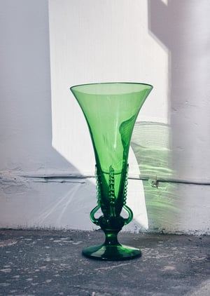 Den grønne_Art deco Svensk vintage kosta vase