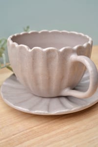 Image 3 of Dusty Pink Tea Cup and Saucer