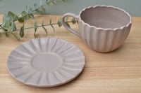 Image 4 of Dusty Pink Tea Cup and Saucer