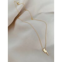 Image 5 of Bowie 'Flash' Petite Necklace Silver/Gold