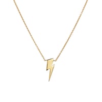 Image 6 of Bowie 'Flash' Petite Necklace Silver/Gold