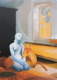 Image 4 of Warm in Blue (Slate Blue Version) A3 Screenprint