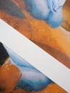 Warm in Blue (Slate Blue Version) A3 Screenprint