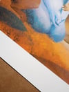 Warm in Blue (Slate Blue Version) A3 Screenprint