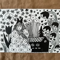 Image 2 of ORIGINAL INK PAINTING - SCANDINAVIAN DREAM