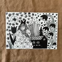 Image 1 of ORIGINAL INK PAINTING - SCANDINAVIAN DREAM