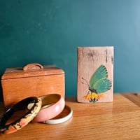 Image 1 of Scottish Stave Art Green Hairstreak and Fox & Cubs Flower