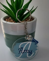 Image 1 of Patterned / Personalised Keyrings