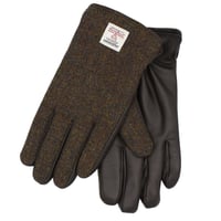 Image 2 of Harris Tweed Leather Gloves 