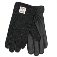 Image 1 of Harris Tweed Leather Gloves 