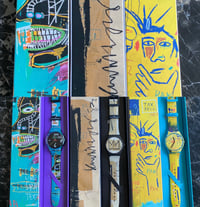 Image 1 of Triptyque de montres Swatch Basquiat