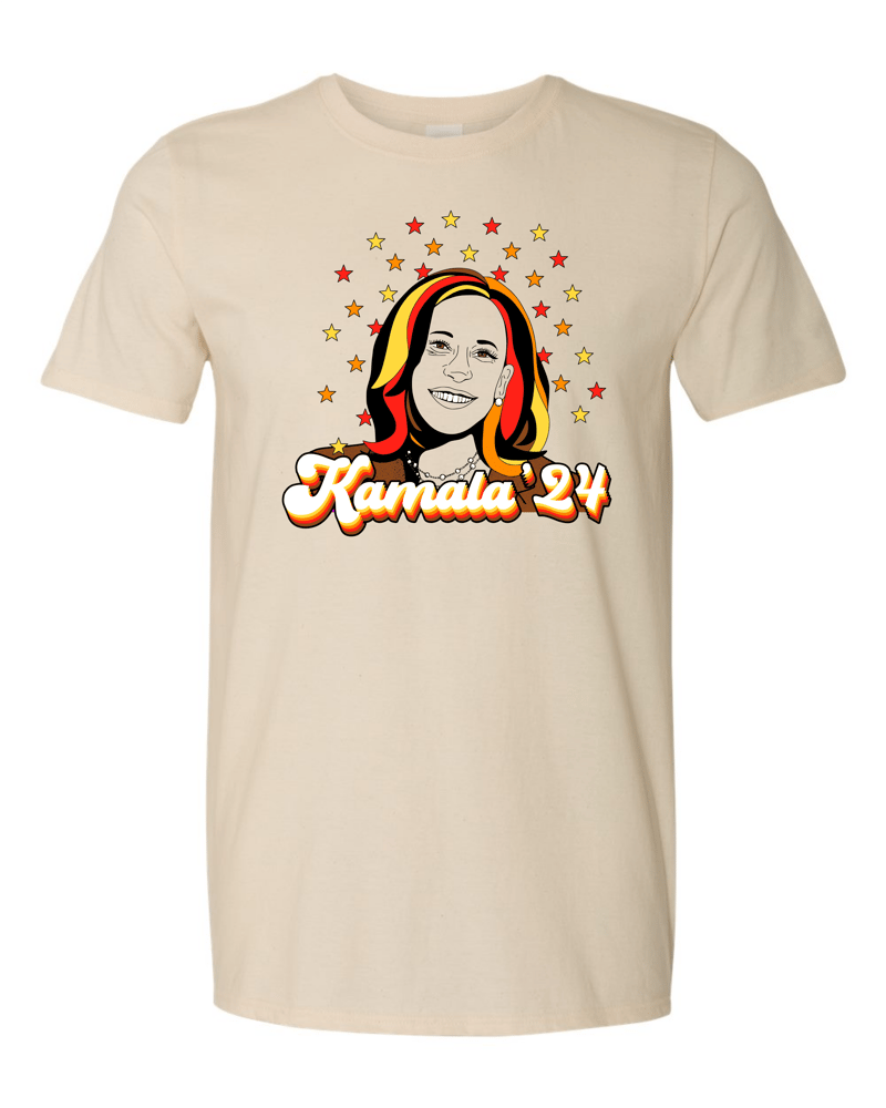 Image of Kamala Harris 24 Retro Tee