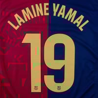 Image 3 of Barcelona Home 2024/25 Lamine Yamal 19 Shirt