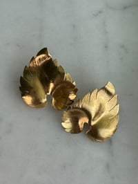 Image 3 of Gold Leaf Earrings