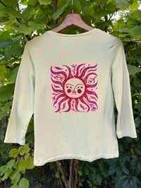 Image 2 of Sun Longsleeve in Green Stripes L