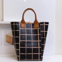 Image 3 of Grid ochre Hand-held Tote